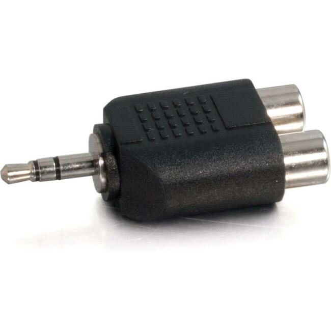 C2G 3,5-mm-Stereo-Stecker auf Dual-RCA-Buchse-Audio-Adapter