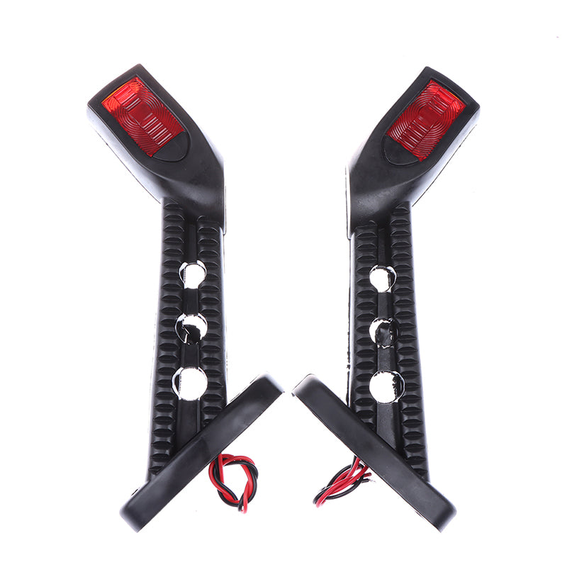 3 Color LED Side Outline Stalk Marker Lights Lamp For Trailer Truck Carvan Lamp Rear Front Side Tail Lights 24V Universal