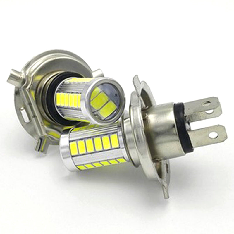 H4 LED Lamp Car Headlight Cold White 33 SMD 5630 5730 Light Bulb Auto Automobile Fog Light Headlamp 12V DC