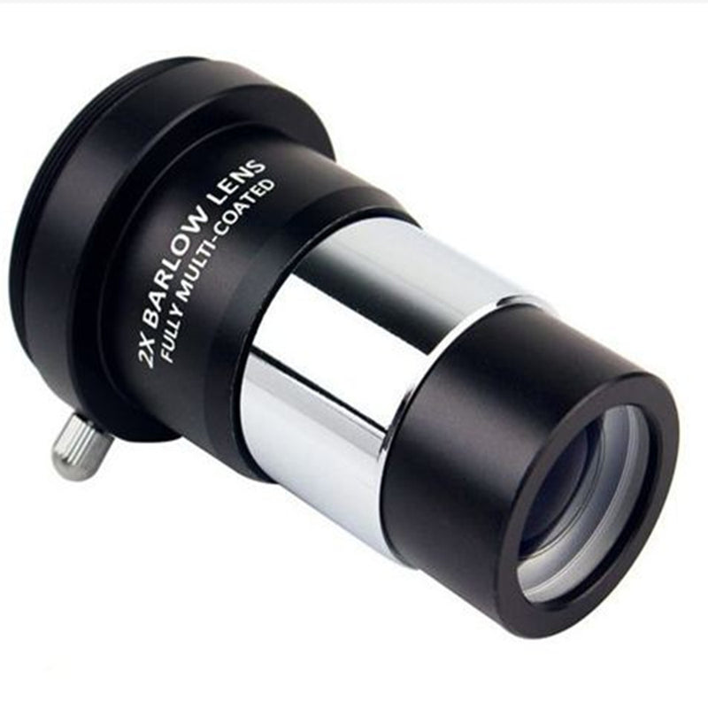 1.25" 2x Barlow Lens Barlow Lens with M42x0.75 Thread Camera Connect Interface for Telescope Eyepieces Aluminum Alloy