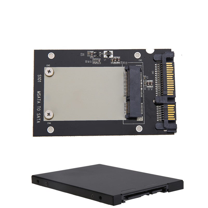For Windows10/8/7 External mSATA to 2.5" SATA Adapter Enclosure with Case mSATA SSD To 2.5 Inch SATA3 Adapter for MSATA module -