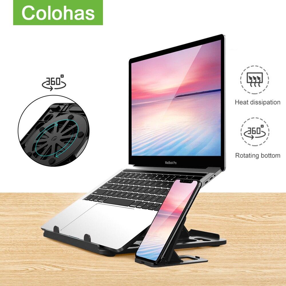 360° Rotating Laptop Stand Height Adjustable Holder For Macbook Pro Air Notebook Stand Laptop Desk Cooling Bracket Phone Stand GreatEagleInc