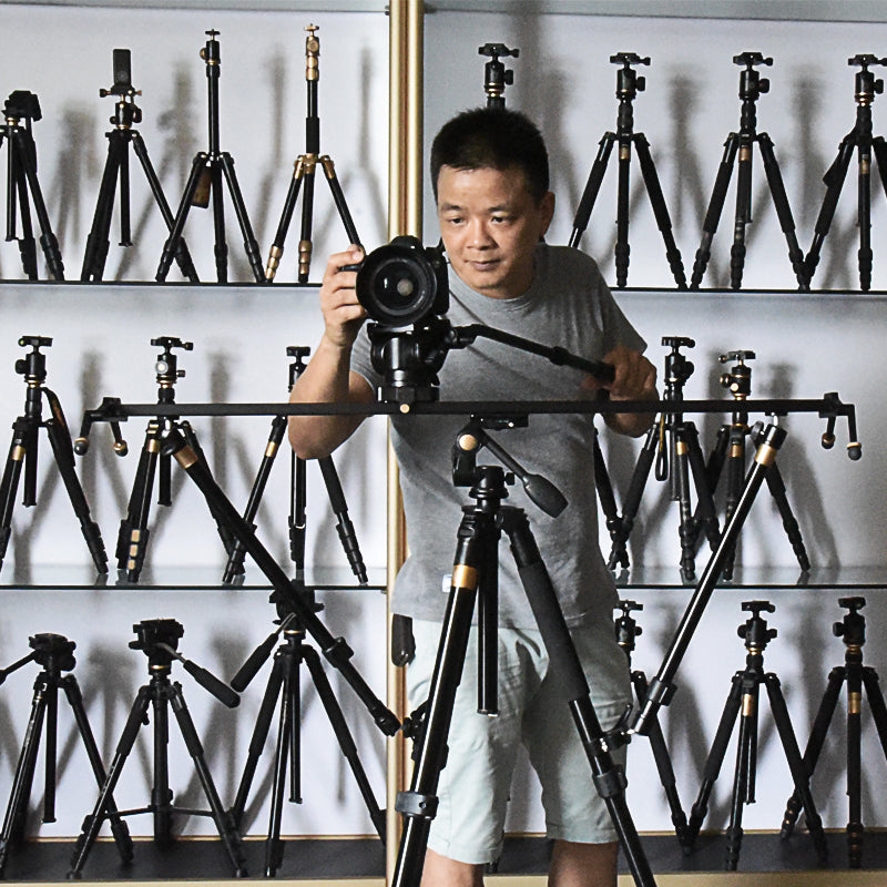 Qingzhuangshidai Q92cm Aliuminum Tripod Video Camera Slider Stabilizer