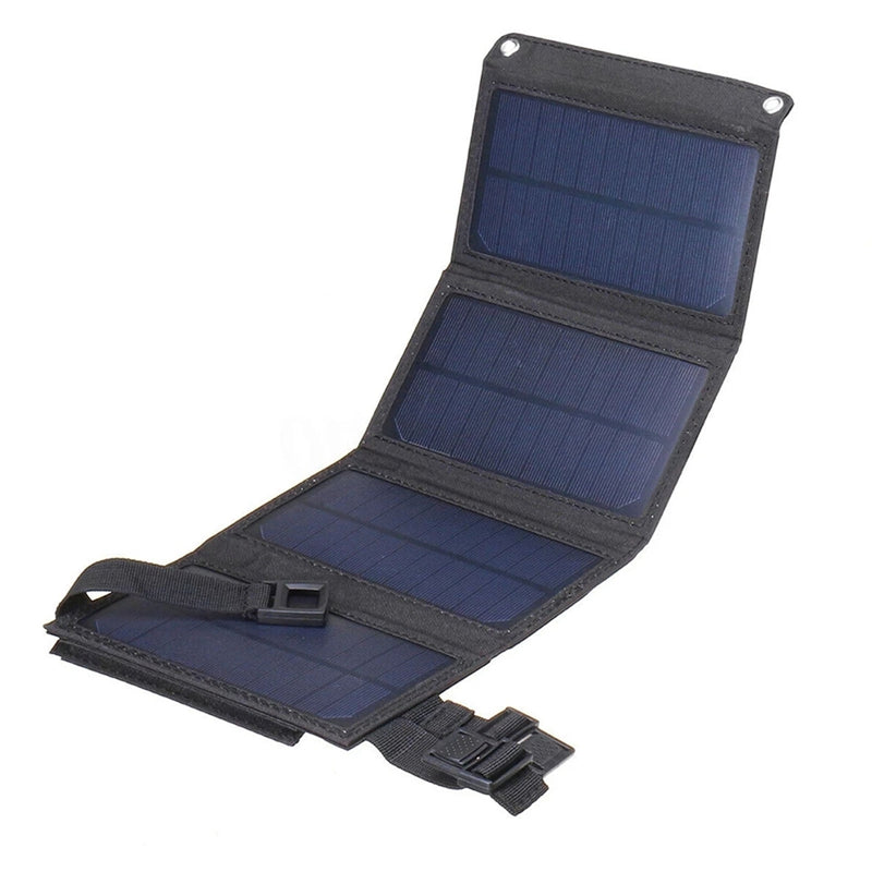 20W 30W 50W Folding Solar Panel 5V / 2A Output USB Mobile Phone Battery Charger Power Bank For Outdoor Camping Hiking BK