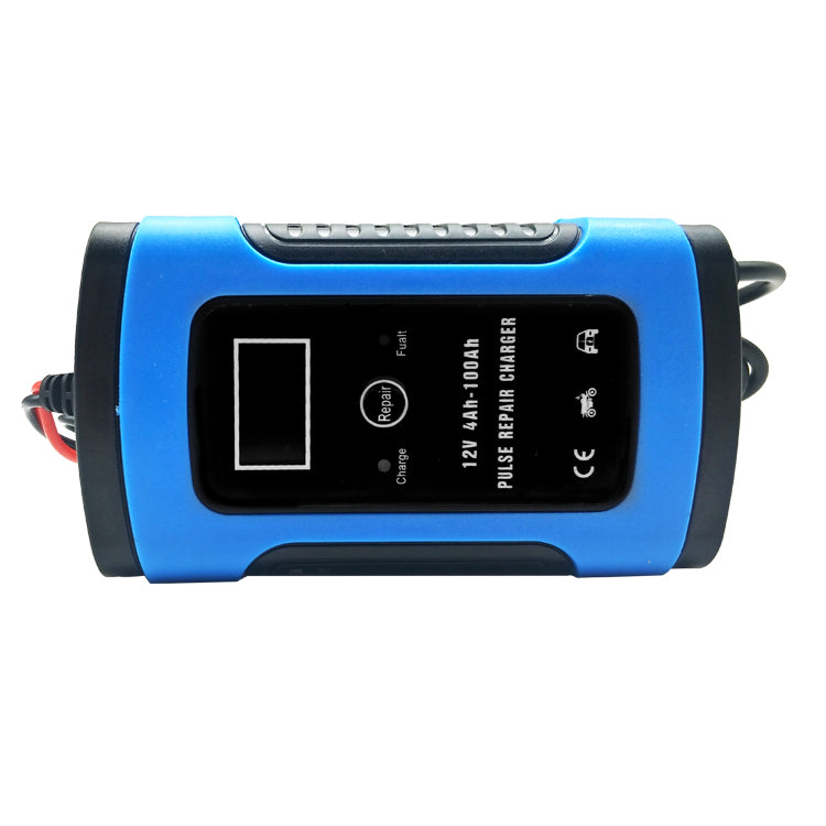12V 6A Automatic Charging Motorcycle Car Battery Charger 12v Intelligent Repair Type For Lead Acid Storage Charger Black