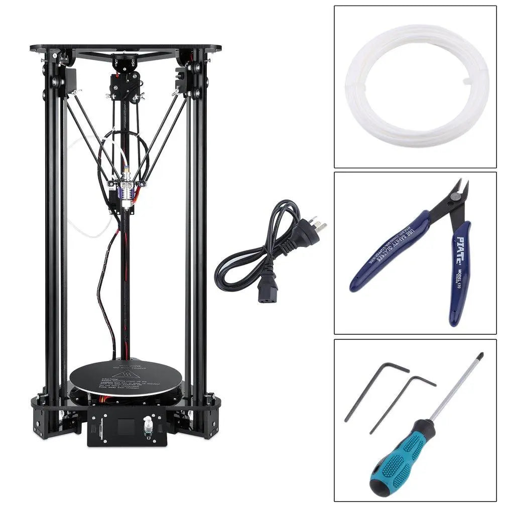 3D Printer For Kossel Linear Delta Large Printing Size  LCD Screen Printer DIY Kit EU/UK/US/AU Plug GreatEagleInc