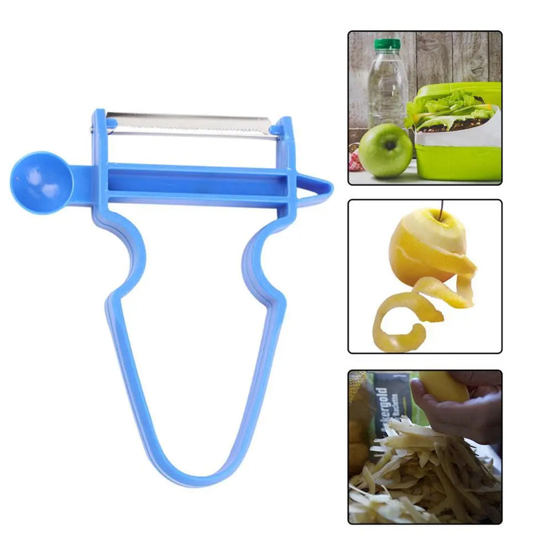 3Pcs Slicer Shredder Peeler Julienne Cutter Multi Peel Stainless Grater Kitchen Tools Magic Trio Peeler Set