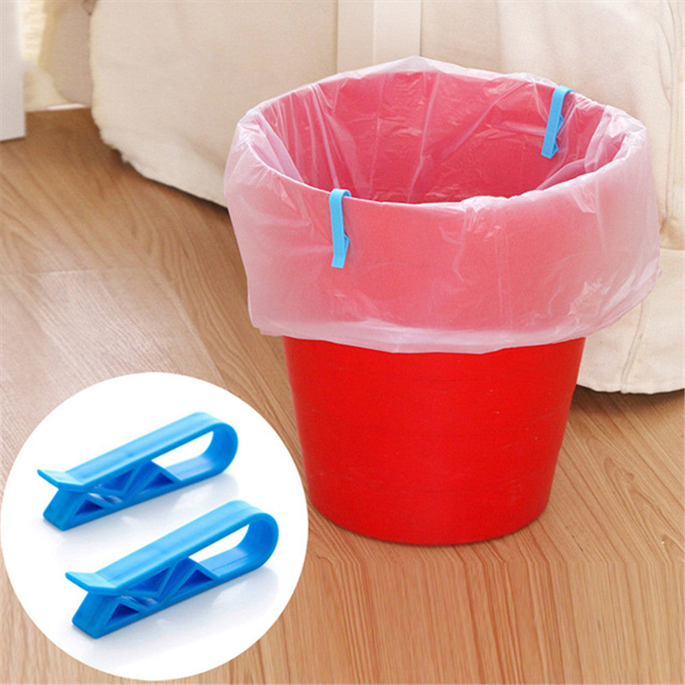 Household Garbage Can Waste Bin Trash Bag Fixed Clip Lock Holder Clips Creative Slip-Proof Plastic Garbage Bag Sealing Clip