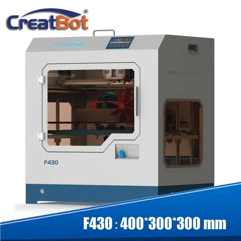 3d printer Creatbot F430 metal dual extruders full closed large color touch screen print size 400*300*300 mm 2 nozzle GreatEagleInc