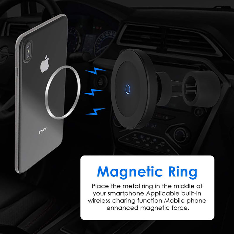 Magnetic Wireless Car Charger AirVent Mount Compatible With For Magsafe iPhone 12 ProMax Mini 15W Fast Charging Car Phone Holder