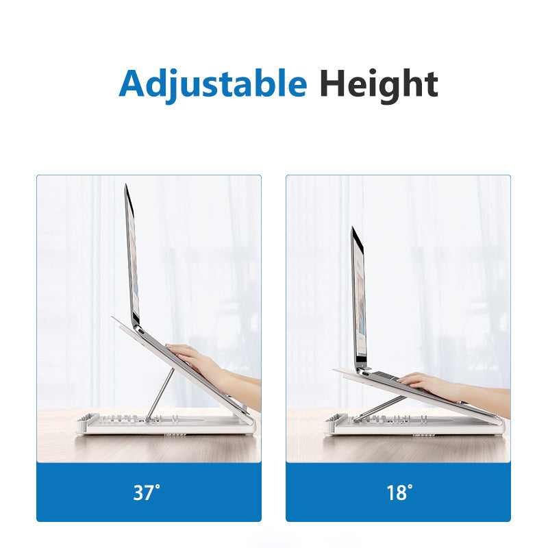 Laptop Stand 9 Angles Adjustable Desktop Standing Smartphone/Notebook Riser Holder