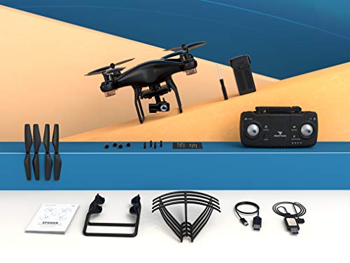 SNAPTAIN SP600N GPS Drones with Camera for Adults w/2-Axis Gimbal and 2K HD Camera, Drone for Beginners with Smart Return to Home, 5G WiFi FPV, Follow Me, Circle Fly, Tap Fly, and Gesture Mode SNAPTAIN
