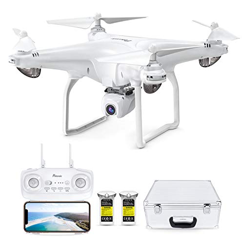 Potensic D58 FPV Drone with 2K Camera for Adults, 5G WiFi HD Live Video, GPS Auto Return, RC Quadcopter for Beginners, Portable Case, 2 Batteries, Follow Me, Tap Fly, Altitude Hold, Expert-Upgraded Potensic
