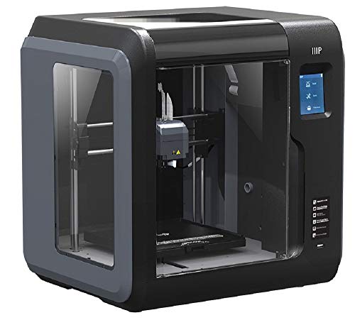 Monoprice Voxel 3D Printer - Black/Gray with Removable Heated Build Plate (150 x 150 x 150 mm) Fully Enclosed, Touch Screen, 8Gb and Wi-Fi, Large (133820) Monoprice