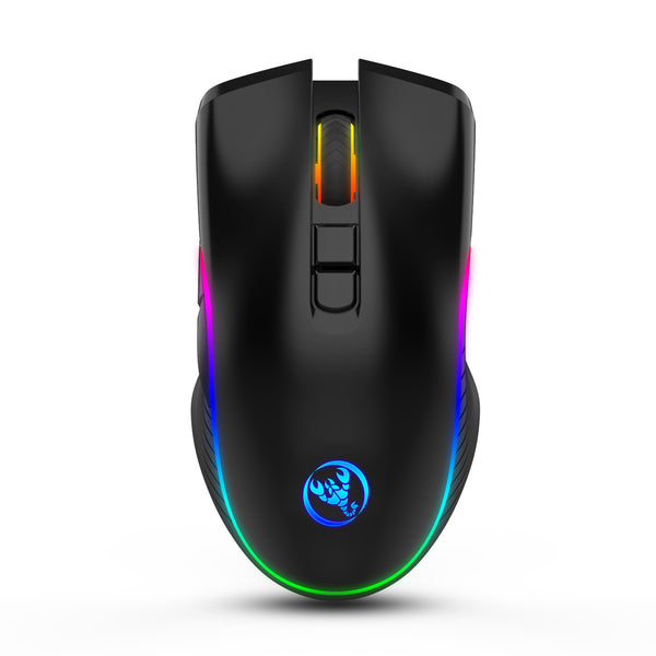 Computer Mouse 2.4G Wireless Mice 7 Button 2400dpi RGB Gaming Lamp Mouse USB Receiver Optical for PC Laptop Game Ergonomic Mice GreatEagleInc