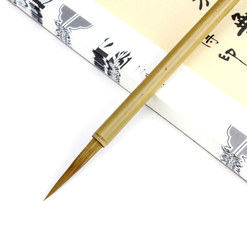 Chinese Calligraphy Pen Set 8pcs Weasel Hair Brush Pen Chinese Small Regular Script Lian Brush Pen Set China