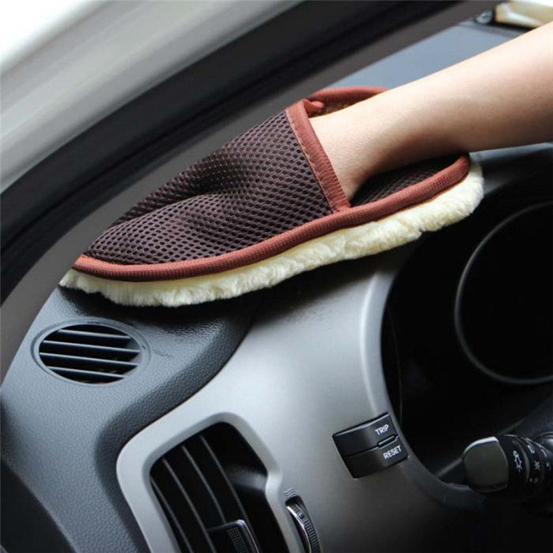 Styling Glove Wool Soft Car Washing Gloves Cleaning Brush Motorcycle Washer Care Brush Cloth Car Cleaning Tools