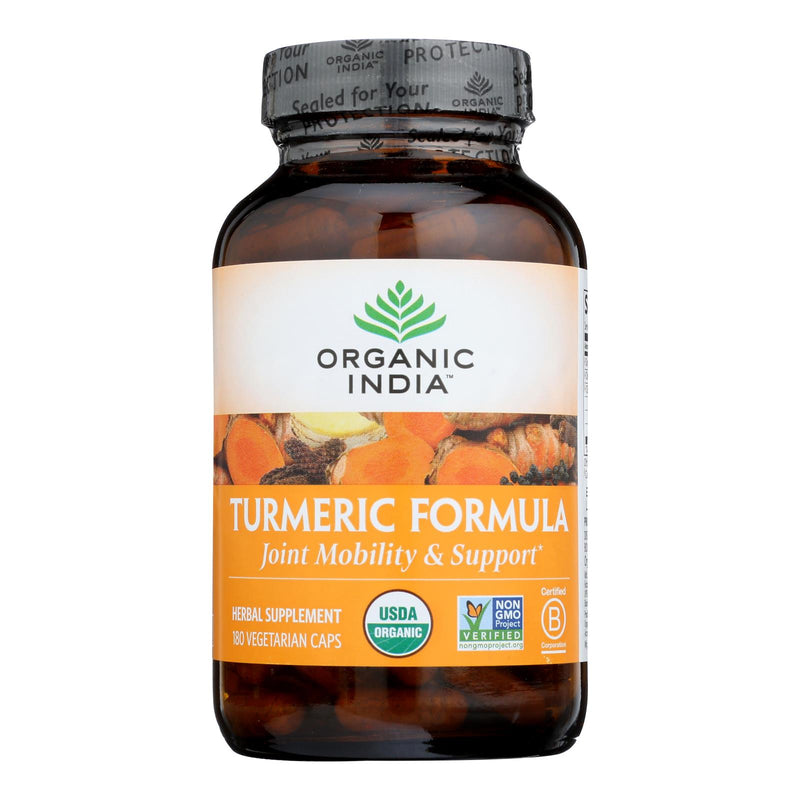 Organic India Usa Whole Herb Supplement, Kurkuma – 1 Stück – 180 Vcap