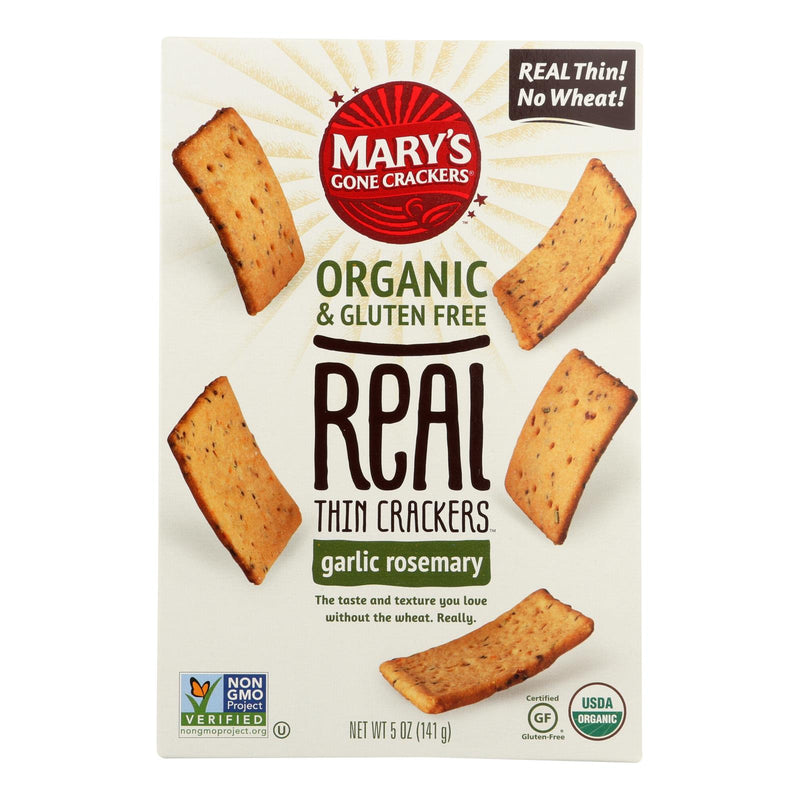 Mary's Gone Crackers Bio- und glutenfreie echte dünne Cracker – Karton mit 6–5 Unzen