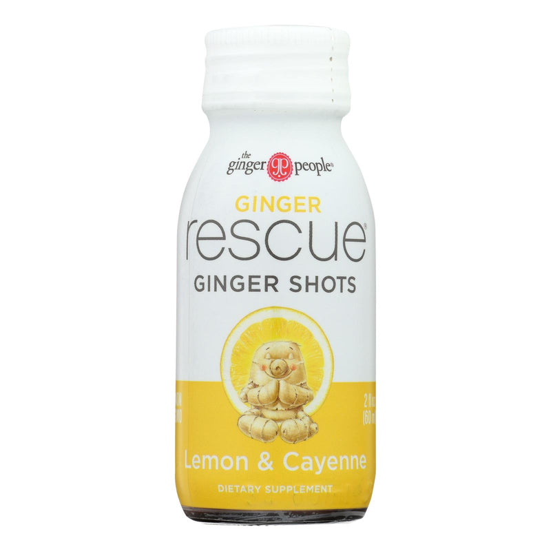 Ginger People - Ginger Shot Rescue Lemon Cynn - Karton mit 12 - 2 Fz