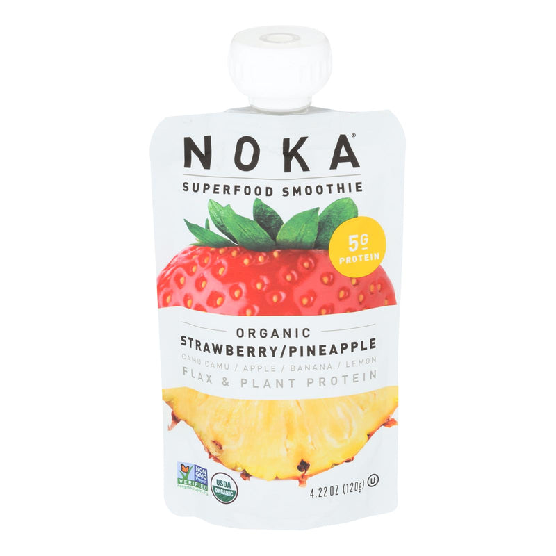 Noka – Smoothie-Stroh-Ananas – Karton mit 6 – 4,22 Unzen