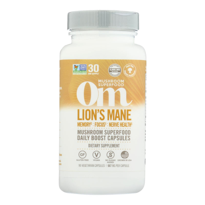 Organic Mushroom Nutrition - Mush Sprfd Lions Mane Cap - 1 Each - 90 Ct