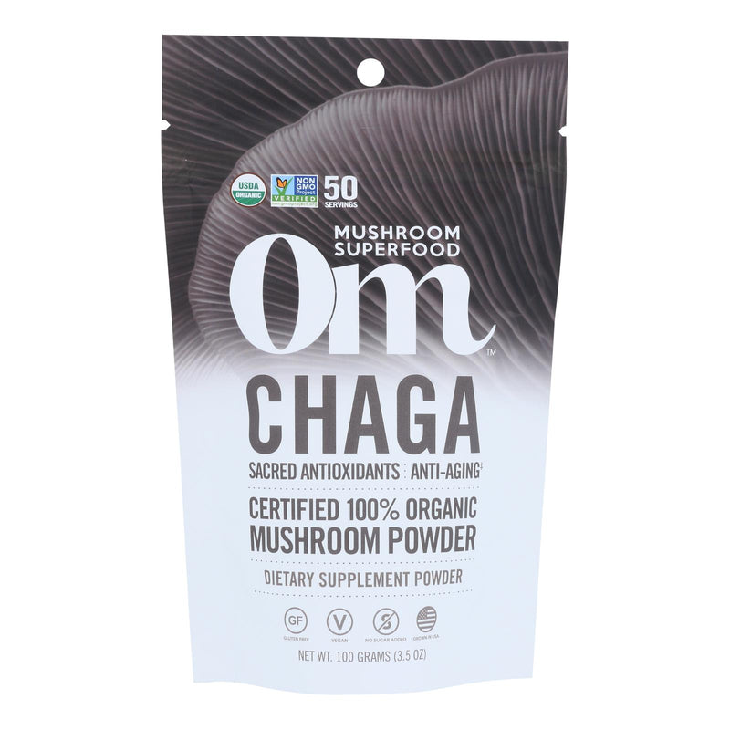 Om – Chaga Bio-Pulver 100 g – 1 Stück – 3,5 Unzen