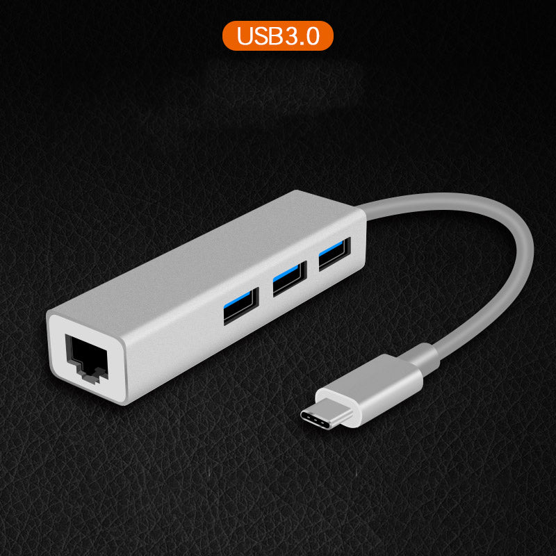 USB Ethernet USB Hub to RJ45 Lan Network Card 10/100 Mbps USB 2.0 3.0 Hub Ethernet Adapter for Mac iOS Laptop PC Windows