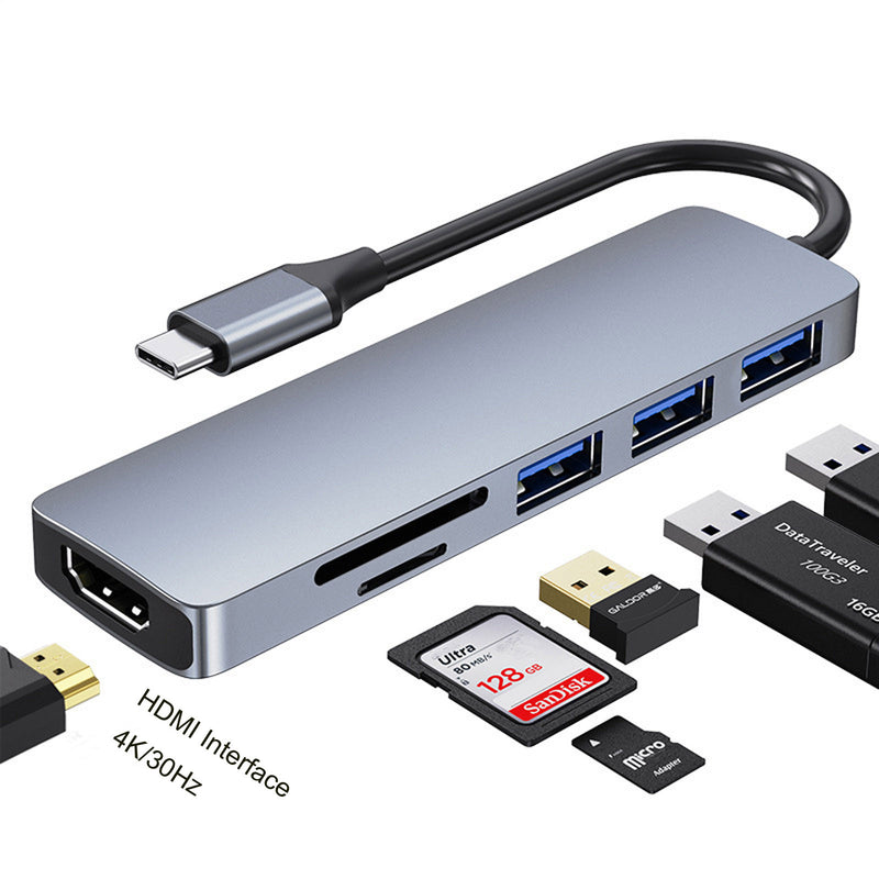 USB 3.0 Typ-C Hub zu HDMI Adapter 4K Thunderbolt 3 USB C Hub mit Hub 3.0 TF SD Reader Slot PD für MacBook Pro/Air/Huawei Mate