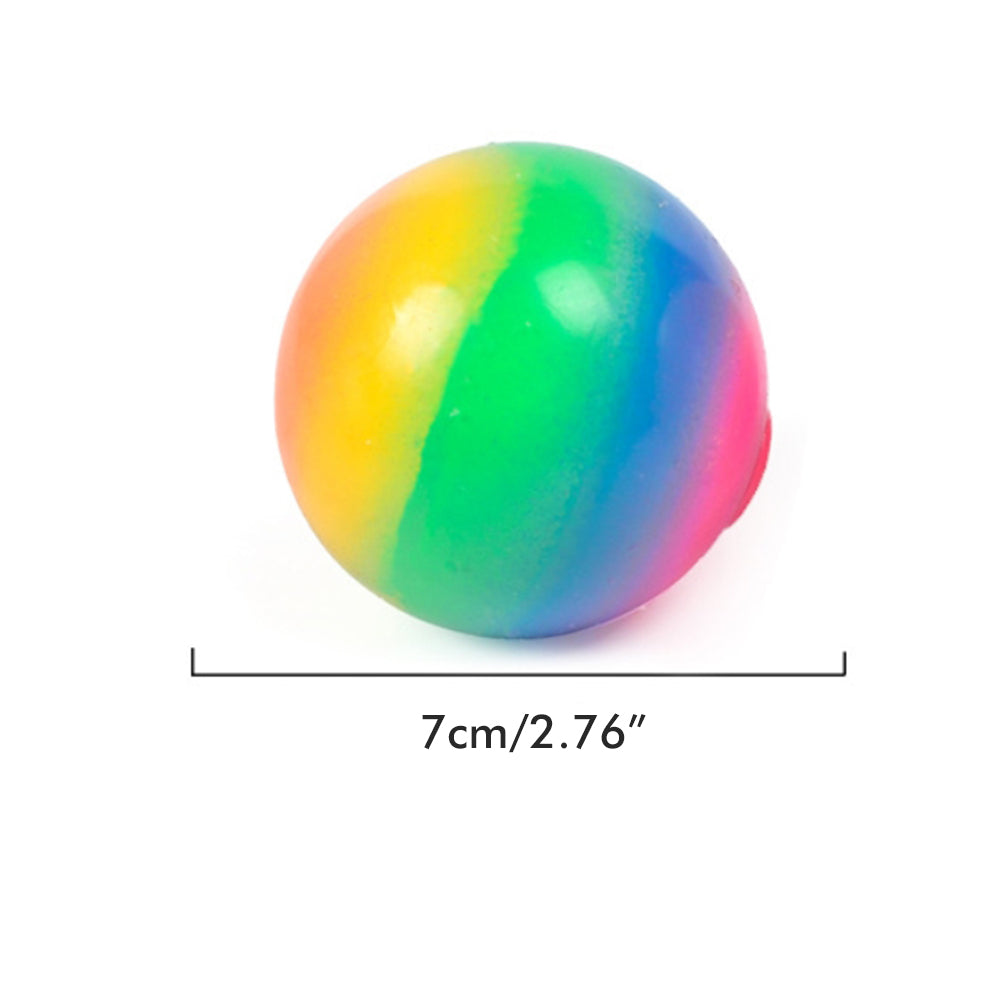Colorful Ball Squeeze Toy Antistress Decompression Wall Balls Stress Reliever Toy Decompression Squishy Adult Kids Gift
