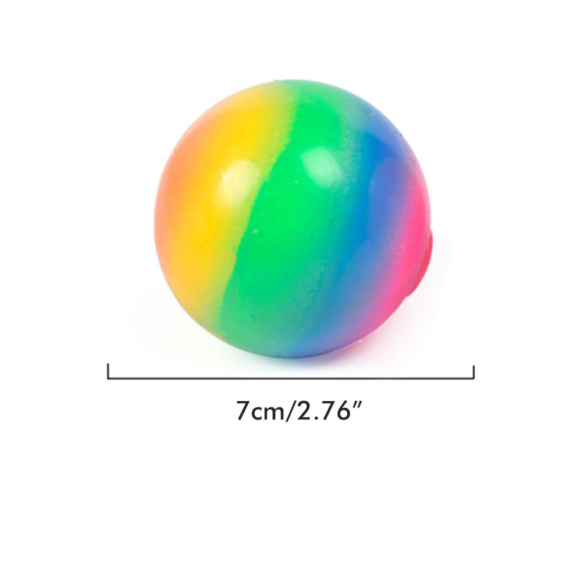 Colorful Ball Squeeze Toy Antistress Decompression Wall Balls Stress Reliever Toy Decompression Squishy Adult Kids Gift