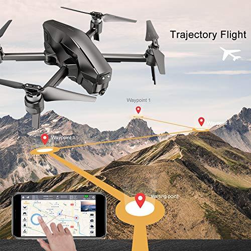 4DRC M1 Foldable GPS Drone with 4K FHD 5G transmission FPV Camera Live Video for Adults Quadcopter with Brushless Motor, Auto Return Home, Follow Me, 30 Minutes Flight Time, 1600M Control Range, Black DRONEEYE