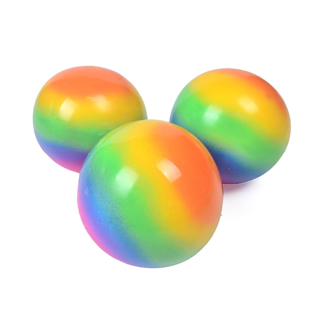 Colorful Ball Squeeze Toy Antistress Decompression Wall Balls Stress Reliever Toy Decompression Squishy Adult Kids Gift