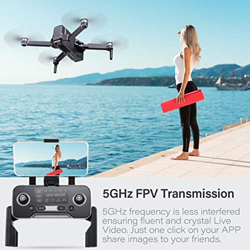 YKRC F11 4K PRO Drone Quadcopter UAV UHD 2-Axis Camera Live Video for Adults GPS 30min Flight Time,Return Home,5G WiFi Transmission,FPV Drone Camera,Long Control Range,Brushless Motor, Auto Hover YKRC
