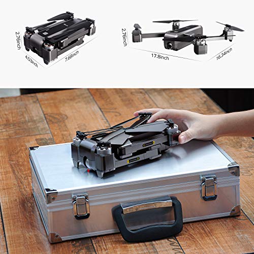 Potensic D88 Foldable Drone, 5G WiFi FPV Drone with 4K Camera, RC Quadcopter for Adults and Experts, GPS Return Home, Ultrasonic Altitude Setting, Optical Flow Positioning, 2 Battery 40min-Upgrade Potensic