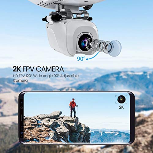Potensic D58 FPV Drone with 2K Camera for Adults, 5G WiFi HD Live Video, GPS Auto Return, RC Quadcopter for Beginners, Portable Case, 2 Batteries, Follow Me, Tap Fly, Altitude Hold, Expert-Upgraded Potensic
