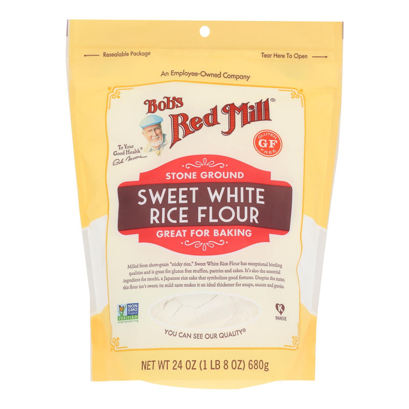 Bob's Red Mill – Reismehl, süß, weiß, glutenfrei – Karton mit 4 – 24 Unzen