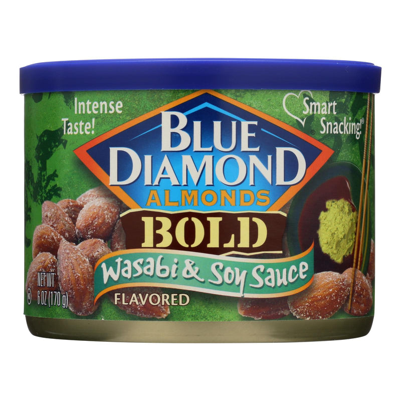 Blue Diamond Bold Wasabi &amp; Sojamandeln – Karton mit 12 – 6 Unzen