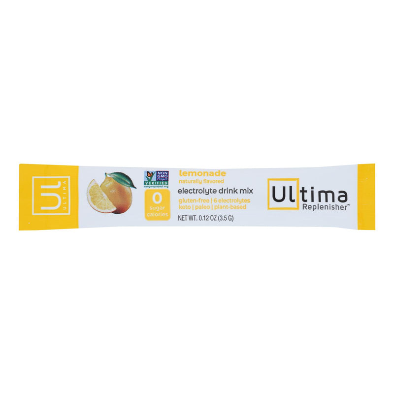 Ultima Replenisher – Elektrolytmischung Limonade – Karton mit 20–0,12 Unzen