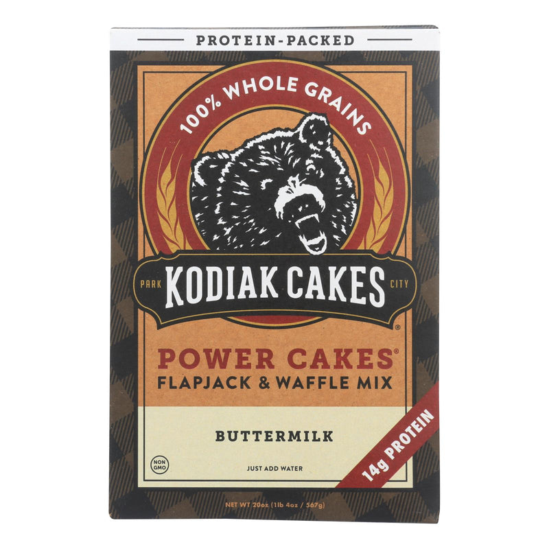 Kodiak Cakes Power Cakes Flapjack &amp; Waffelmischung – Karton mit 6 – 20 Unzen