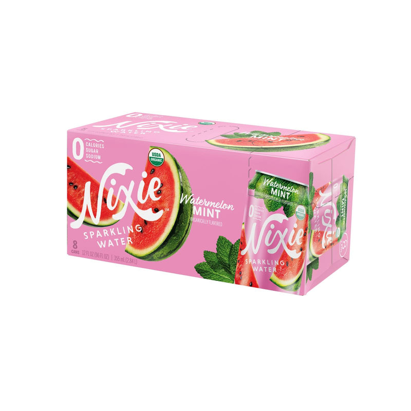 Nixie Sparkling Water – Sparkling Water Watermelon Mt – Karton mit 3 – 8/12 Fz
