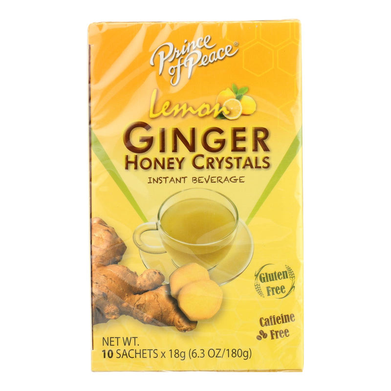 Prince Of Peace – Tee Instant Lemon Ginger Honey Cry – Karton mit 6–10 Beuteln