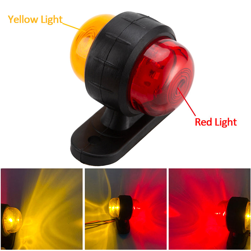 Car Truck Trailer LED Side Marker Light Red YellowTurn Signal Clearance Light Indicator Lamp For Lorry Caravans 12-24V