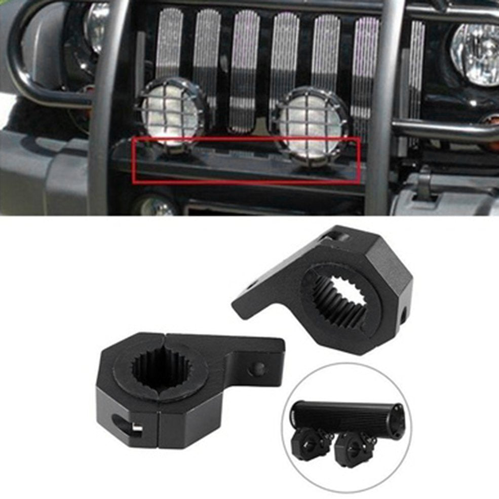 Bull Bar Mount Bracket Fog Driving Light Spotlight Universal Clamp Bracket 15-30mm for Car Motorcycle Crash Bar Guard