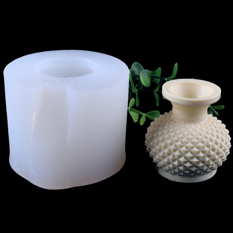 3D Three-dimensional Vase Modeling Crystal Epoxy Mold Aromatherapy Plaster Mold Cake Decoration Mold