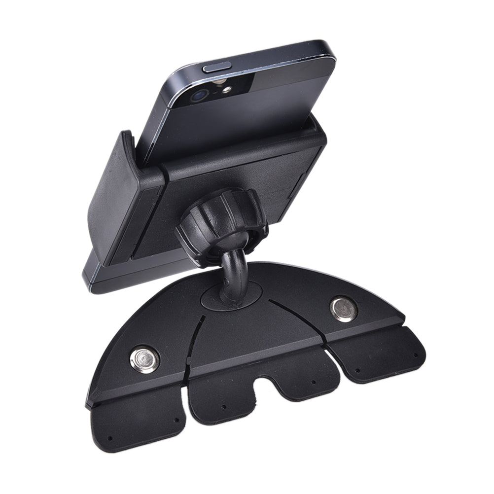 JEREFISH Telephone Car CD Holder 360 Flexible CD Mount Stand Support Telephone GPS Holder for iPhone 7 8 plus etc Smart Phones