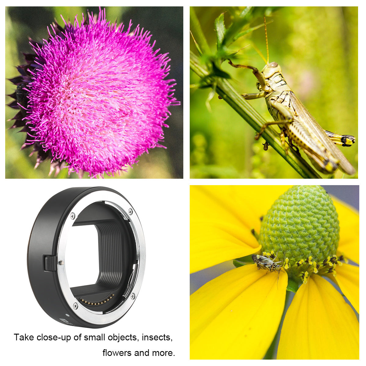 GloryStar MK-Z-AF1 Metal AF Macro Extension Tube Auto Focus Adapter ring 11mm 18mm for Nikon Z6 Z7 Z8 Z50