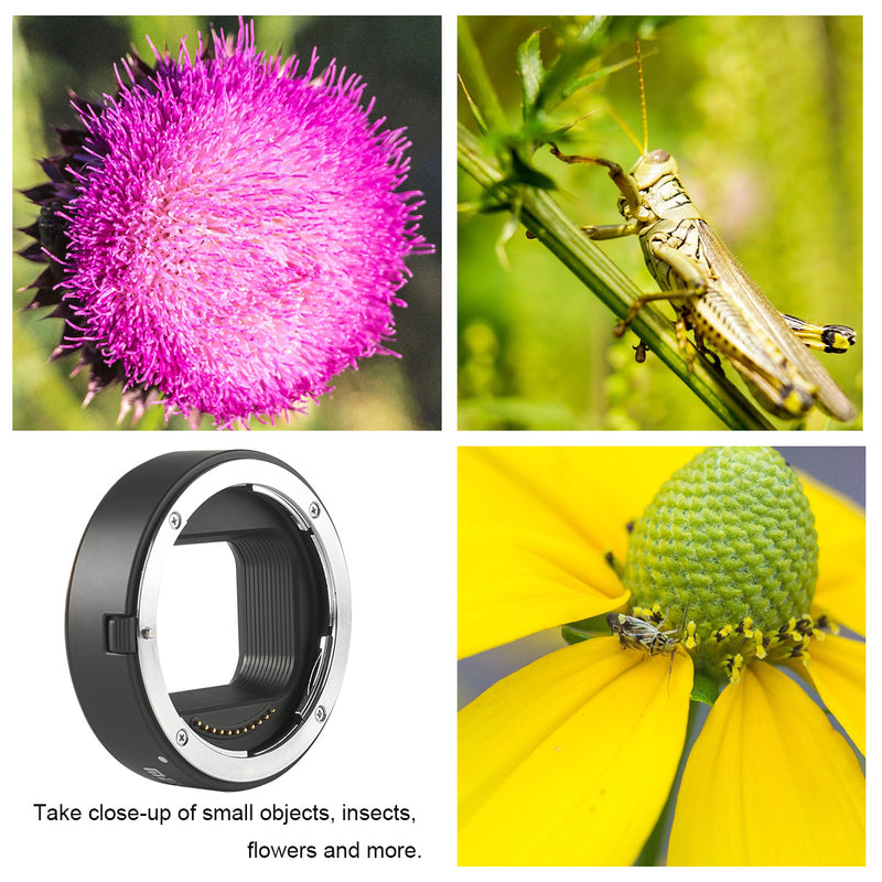 GloryStar MK-Z-AF1 Metal AF Macro Extension Tube Auto Focus Adapter ring 11mm 18mm for Nikon Z6 Z7 Z8 Z50