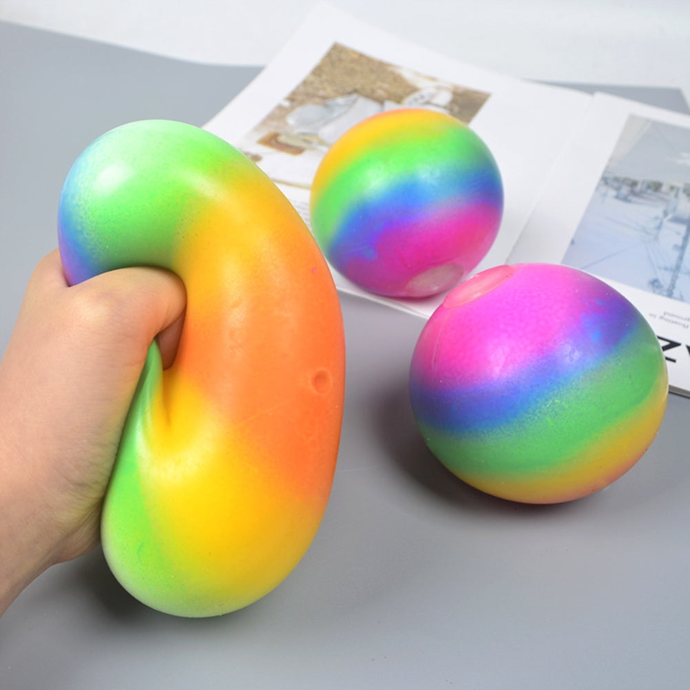 Colorful Ball Squeeze Toy Antistress Decompression Wall Balls Stress Reliever Toy Decompression Squishy Adult Kids Gift