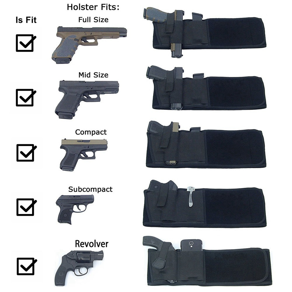 Tactical Pistol Holster Hidden Holster Wide Belt Military Portable Outdoor Hunting Shooting Defense Holster Mobile Phone Holster GreatEagleInc